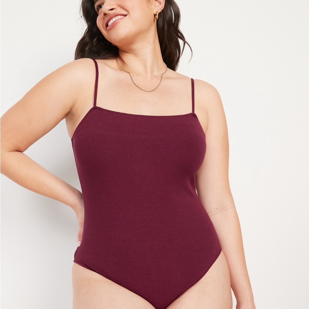 NWT Old Navy Fitted Cami Rib Knit Bodysuit.